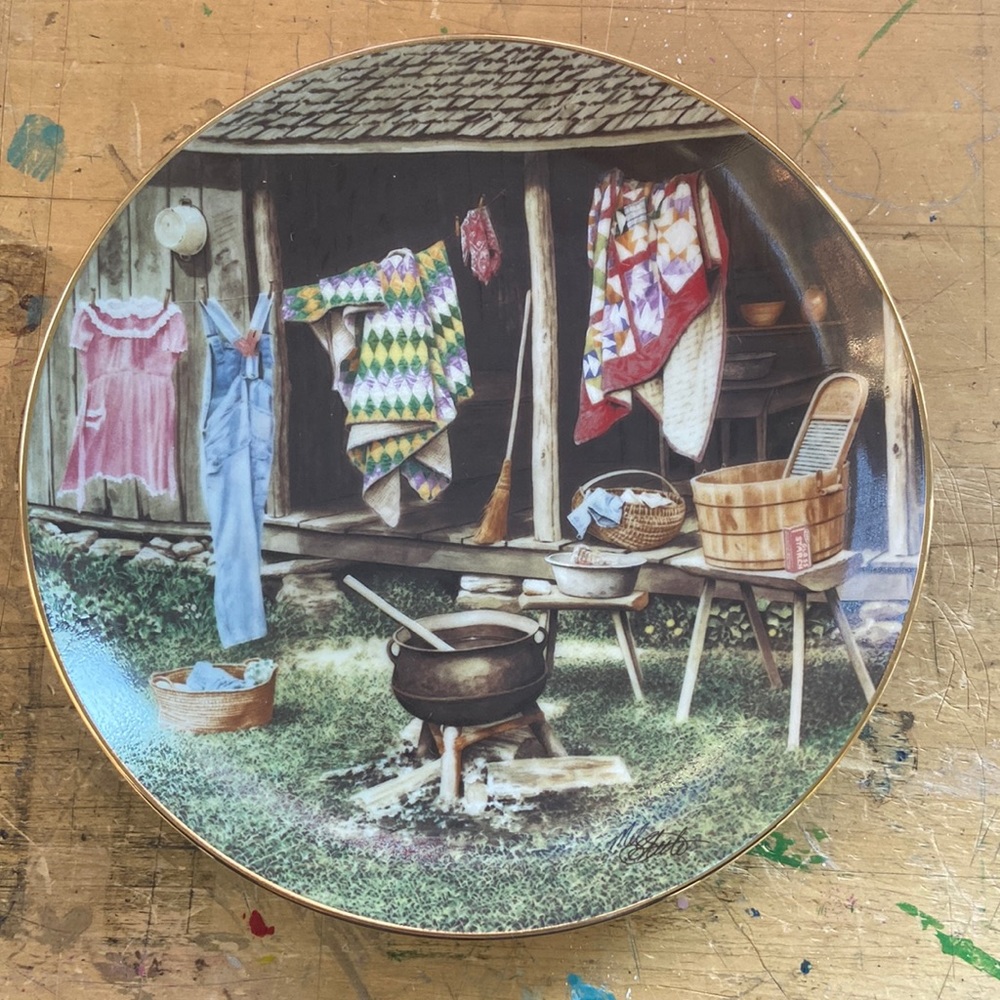 The Hamilton Collection “Wash Day” by Mel Steele 1991
